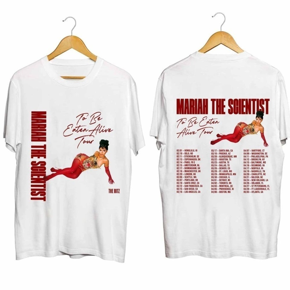 Mariah The Scientist  To Be Eaten Alive Tour  Shirt 2 Sided